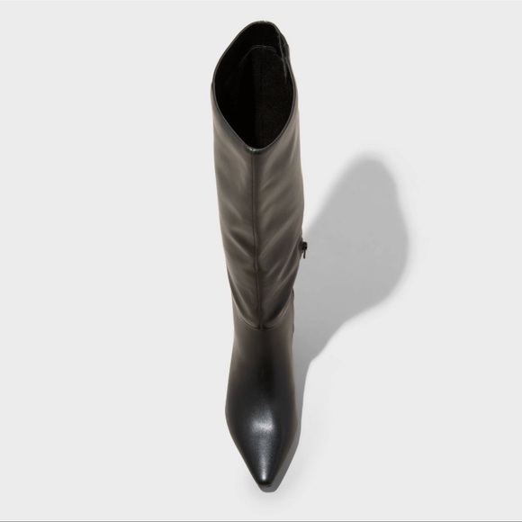 Wide Calf Kitten Heel Tall Boots - Picture 3 of 6